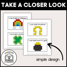 Load image into Gallery viewer, St. Patrick's Day Snap Cube Task Box