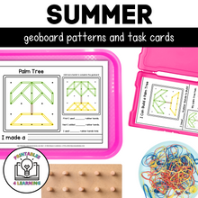 Load image into Gallery viewer, Summer Geoboards | Task Cards and Full Mat Geoboard Activities