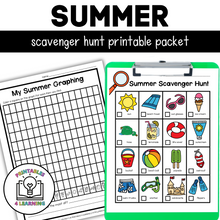 Load image into Gallery viewer, Summer Scavenger Hunt Packet