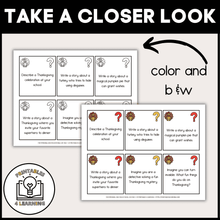 Load image into Gallery viewer, Thanksgiving Writing and Drawing Prompts for Kids