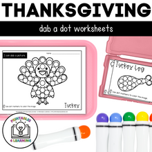Load image into Gallery viewer, Thanksgiving Dot Marker Printables | Task Cards and Full-Page Activities