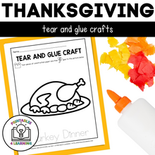 Load image into Gallery viewer, Thanksgiving Torn Art Crafts | Preschool and Kindergarten Fine Motor Activity