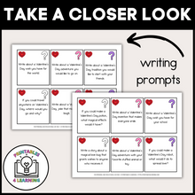 Load image into Gallery viewer, Valentine's Day Writing and Drawing Prompts for Kids