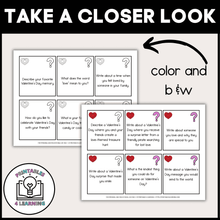 Load image into Gallery viewer, Valentine's Day Writing and Drawing Prompts for Kids