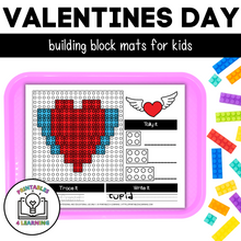 Load image into Gallery viewer, Valentines Day Building Brick Mats