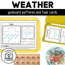 Load image into Gallery viewer, Weather Geoboards | Task Cards and Full Mat Geoboard Activities