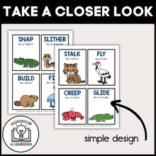 Load image into Gallery viewer, Wetland Animal Movement Cards for Brain Break Activities