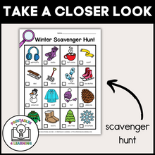Load image into Gallery viewer, Winter Scavenger Hunt Packet