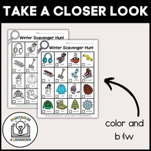 Load image into Gallery viewer, Winter Scavenger Hunt Packet