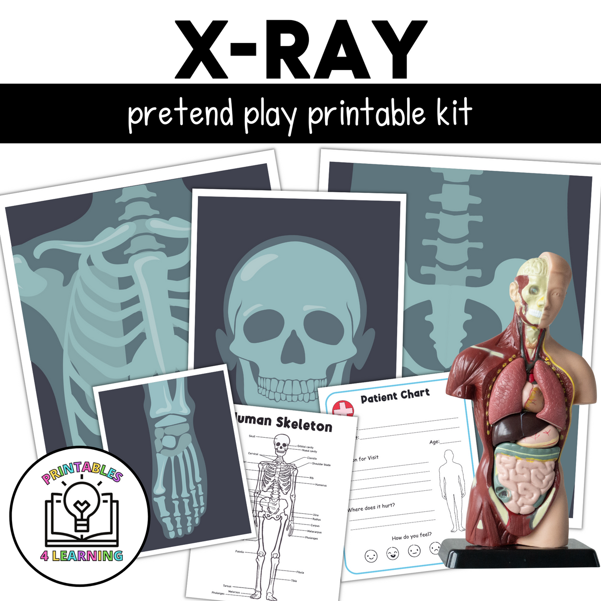 Doctor Pretend Play X-Ray Station – Printables 4 Learning