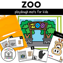 Load image into Gallery viewer, Zoo Animal Playdough Packet