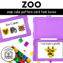 Load image into Gallery viewer, Zoo Snap Cube Task Box