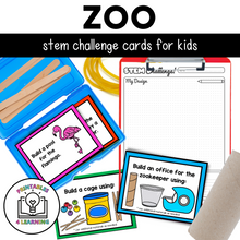 Load image into Gallery viewer, Zoo STEM Challenge Cards