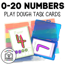 Load image into Gallery viewer, 0-20 Numbers Play Dough Task Cards