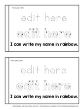 Load image into Gallery viewer, Editable Rainbow Name Early Reader Book - Printables 4 Learning