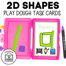 Load image into Gallery viewer, 2D Shapes Play Dough Task Cards