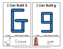Load image into Gallery viewer, Fine Motor Task Cards: ABC Craft Stick Pack - Printables 4 Learning
