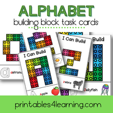 Load image into Gallery viewer, Fine Motor Task Cards: ABC Lego Pack - Printables 4 Learning