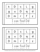 Load image into Gallery viewer, Letter D Emergent Reader Coloring Book