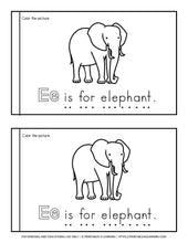 Load image into Gallery viewer, Letter E Emergent Reader Coloring Book
