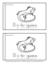 Load image into Gallery viewer, Letter I Emergent Reader Coloring Book