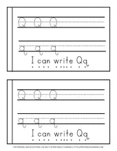 Load image into Gallery viewer, Letter Q Emergent Reader Coloring Book