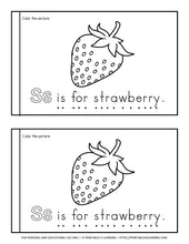 Load image into Gallery viewer, Letter S Emergent Reader Coloring Book