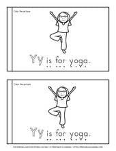 Load image into Gallery viewer, Letter Y Emergent Reader Coloring Book