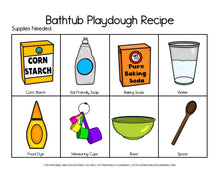 Load image into Gallery viewer, Adapted Visual Recipe: Bubble Bath Playdough - Printables 4 Learning