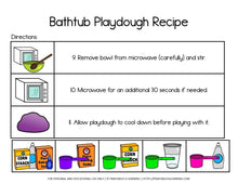 Load image into Gallery viewer, Adapted Visual Recipe: Bubble Bath Playdough - Printables 4 Learning