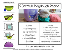 Load image into Gallery viewer, Adapted Visual Recipe: Bubble Bath Playdough - Printables 4 Learning