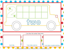 Load image into Gallery viewer, 1-10 School Bus Counting Mats | Tens Frame, Tally, and Array - Printables 4 Learning