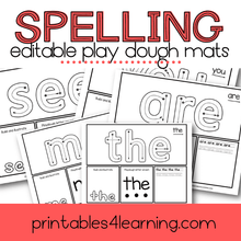 Load image into Gallery viewer, Editable Sight Words Play Dough Mats - Printables 4 Learning