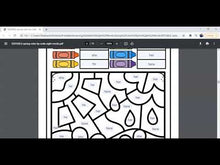 Load and play video in Gallery viewer, Editable Spring Color by Sight Words