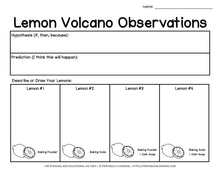 Load image into Gallery viewer, Lemon Volcano Science Experiment: What Makes the Biggest Eruption?