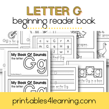 Load image into Gallery viewer, Letter G Emergent Reader Coloring Book