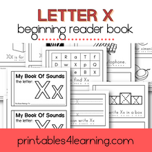 Load image into Gallery viewer, Letter X Emergent Reader Coloring Book