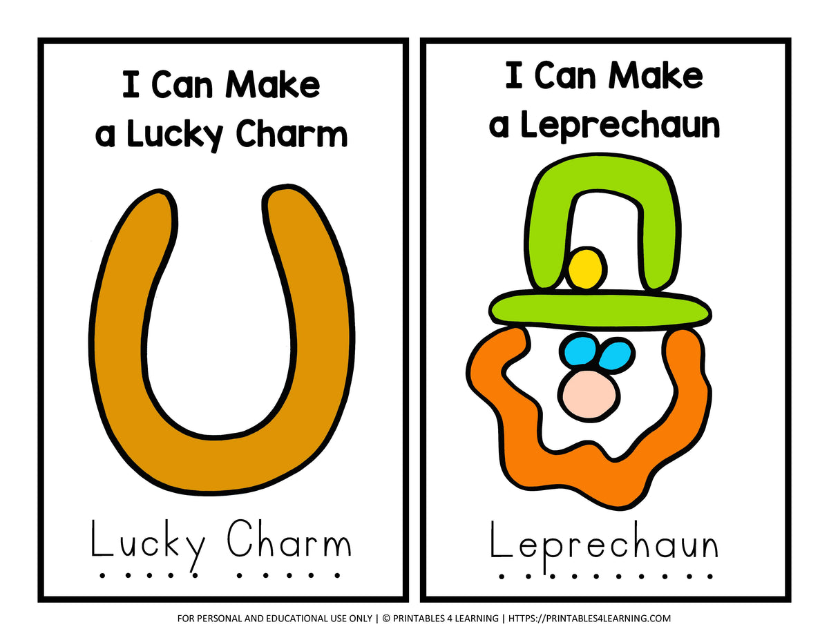 St. Patrick's Day Play Dough Task Cards – Printables 4 Learning