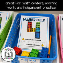 Load image into Gallery viewer, 0-20 Numbers Building Brick Worksheets and Flash Cards
