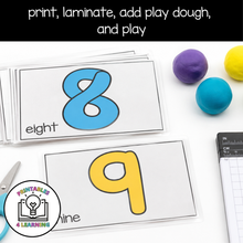 Load image into Gallery viewer, 0-20 Numbers Play Dough Task Cards

