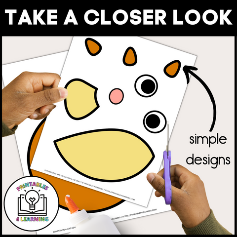 Pufferfish Cut and Paste Craft with Visual Directions