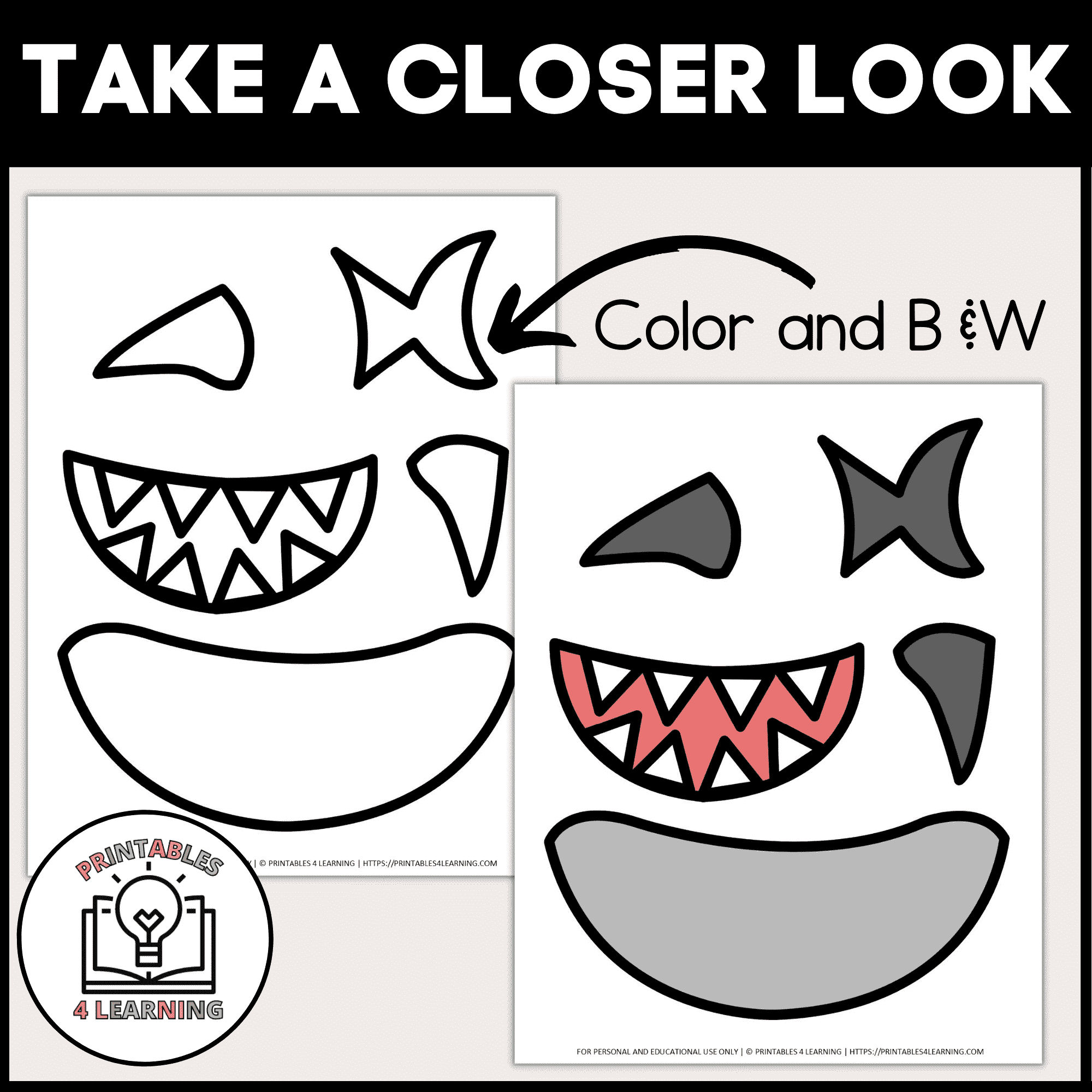 Shark Mouth Template