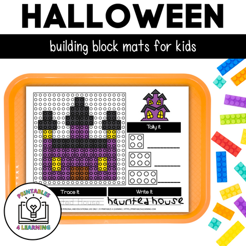 Halloween Building Brick Mats