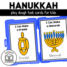 Load image into Gallery viewer, Hanukkah Playdough Task Cards | Hanukkah Fine Motor Activity
