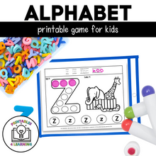 Load image into Gallery viewer, Alphabet Letters A to Z Dot Marker Printables
