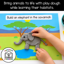 Load image into Gallery viewer, Animal Habitat Alphabet Playdough Mats
