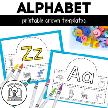 Load image into Gallery viewer, Beginning Sounds Alphabet Crowns Craft
