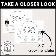 Load image into Gallery viewer, Beginning Sounds Alphabet Crowns Craft
