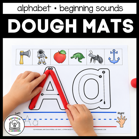 Alphabet Play Dough Mats