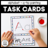 Alphabet Q-Tip Painting Task Cards